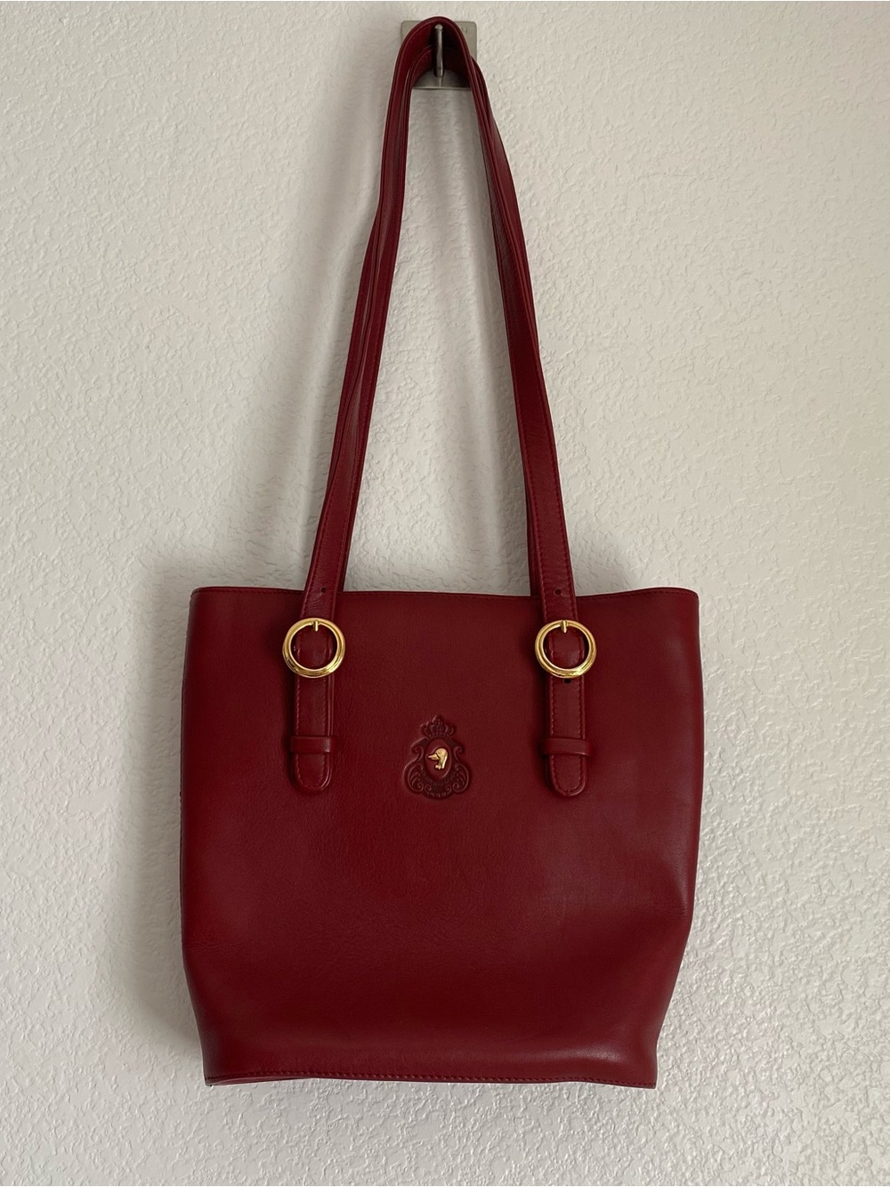 Vintage Gentleman Duck leather duck head zipper adjustable shoulder strap bag